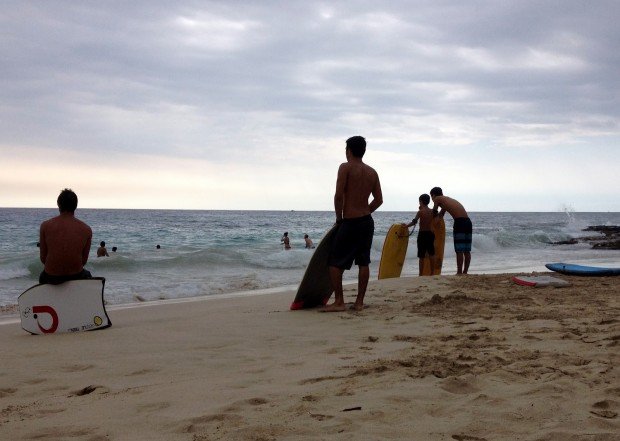 "Surfing Magic Sands Beach"