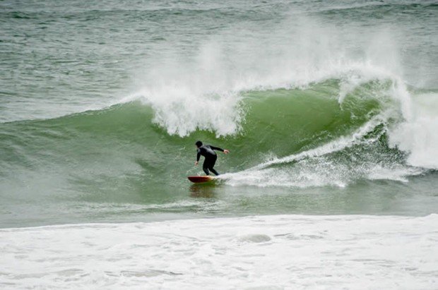 "Surfing at Nobadeer Beach"