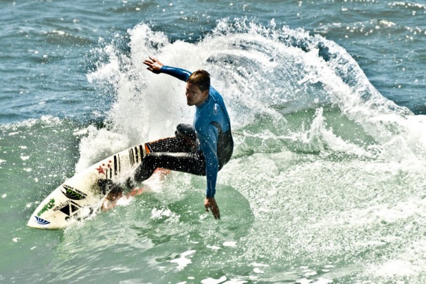 "Surfing at Victoria Bay"