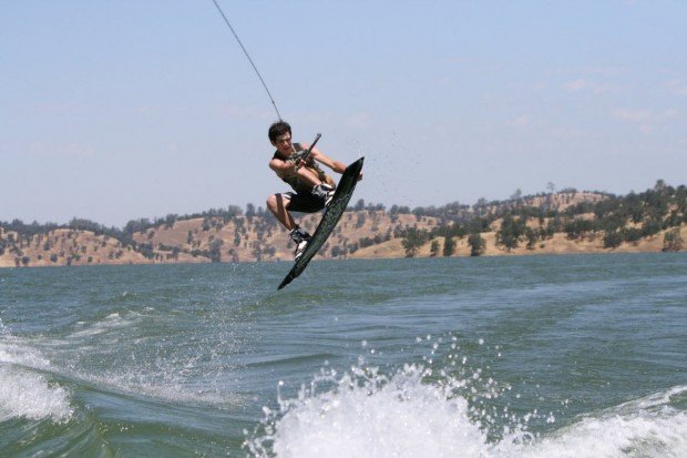 "Wakeboarding at Don Pedro Reservoir"