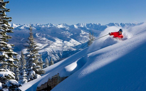 "Alpine skiing at Beaver Creek Resort"