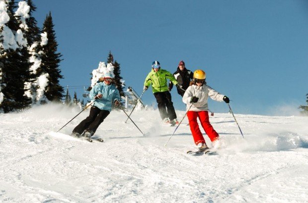 "Alpine skiing at Big White Ski Resort"