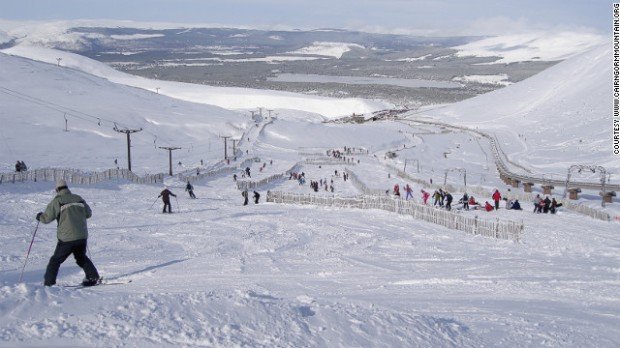 "Alpine skiing at Cairngorm mountain"