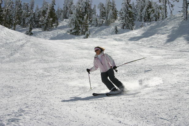 "Alpine skiing at Mount Baldy"