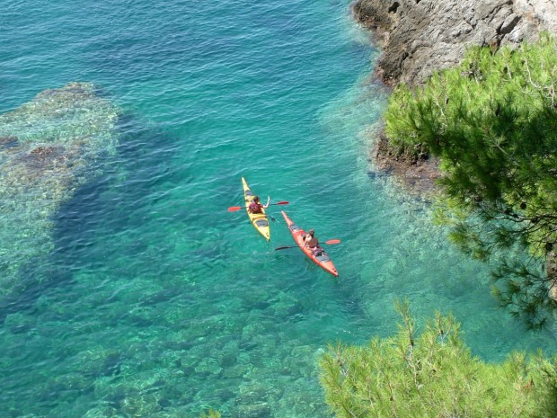 "Kayaking at Balmoral Beach"