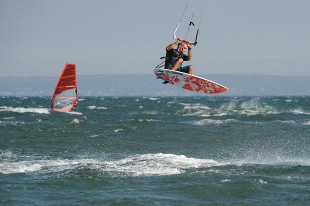 "Kitesurfing at Altona Beach"