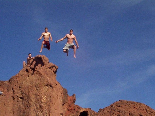 "Lake Havasu Cliff Jumping"