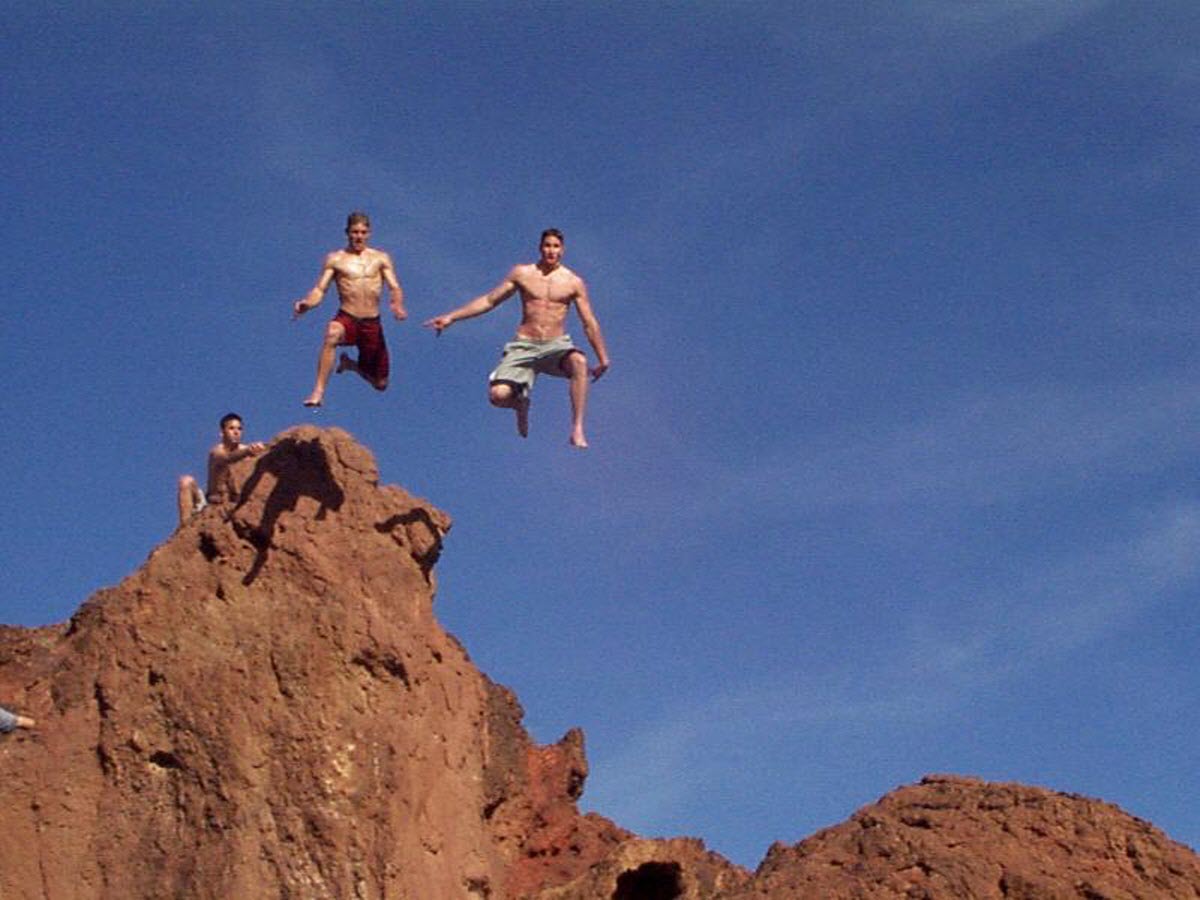 "Lake Havasu Cliff Jumping" .