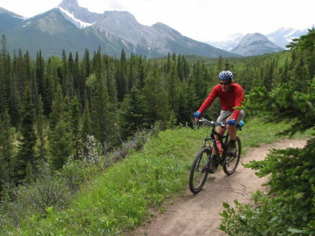 "Mountain Biker at Canada Olympic Park"