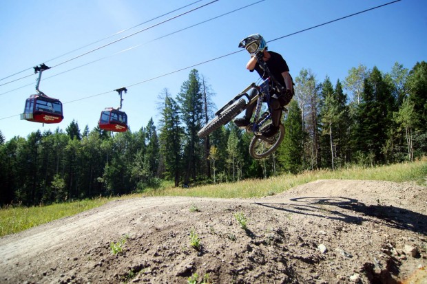 "Mountain Biking at Kicking Horse Mountain Resort"