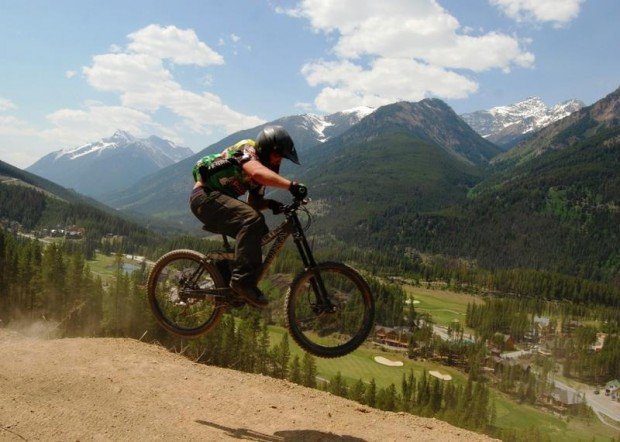 "Mountain Biking at Panorama Mountain Village"