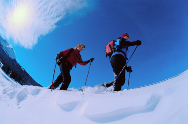 "Mt Norquay Snowshoeing"