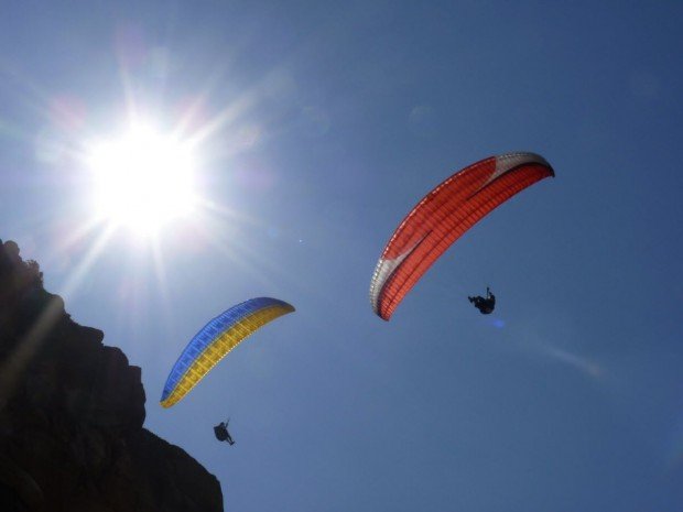 "Paragliding over Lake Havasu"