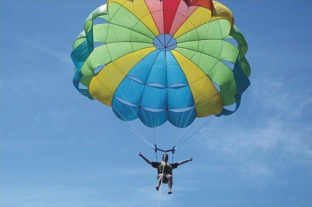 "Parasailing in Sun City South Africa"