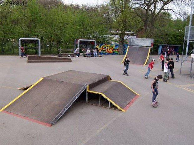 "Skateboarding at Oberhausen"