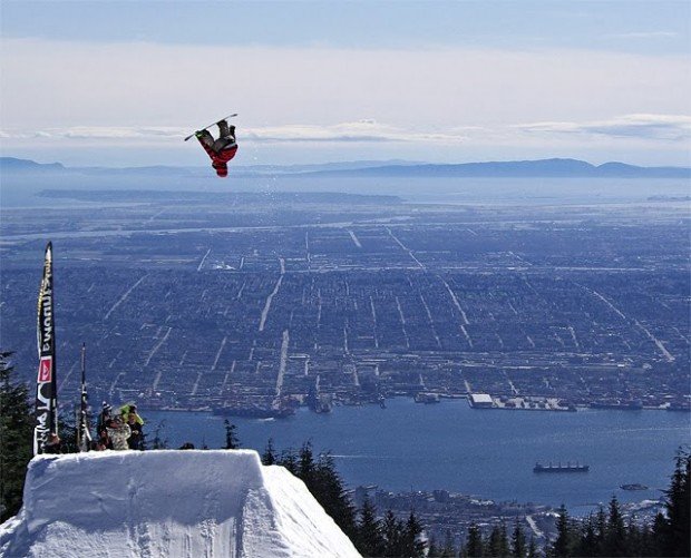 "Skiboarding at Grouse Mountain"