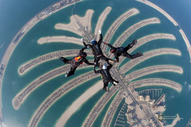 "Skydiving Palm Jumeira, Dubai"