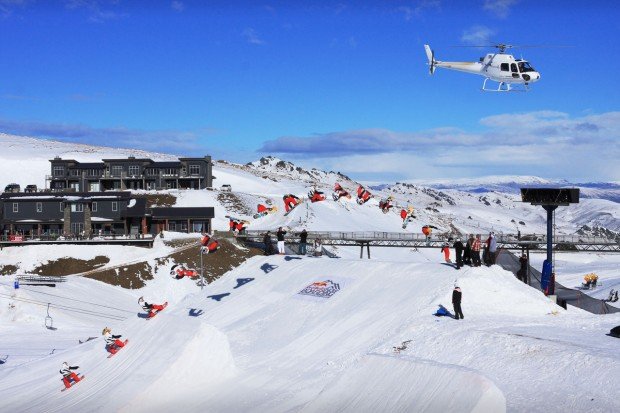 "Snowboarding Nanshan Ski Village"