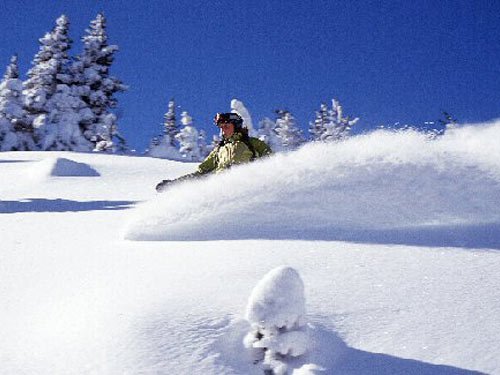 "Snowboarding at Apex Mountain Resort"