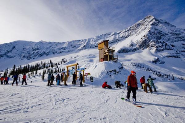 "Snowboarding at Fernie Alpine Resort"