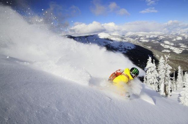 "Snowboarding at Silver Star Mountain"