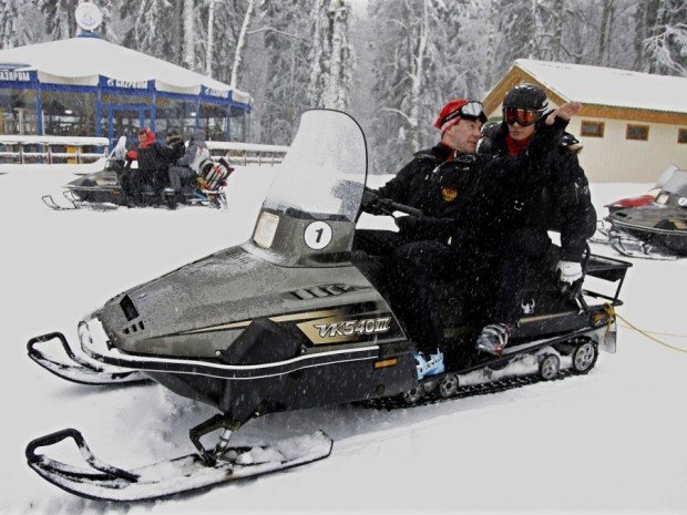 "Snowmobiling at Angel Fire Resort"