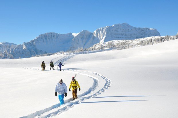 "Snowshoeing at Big White Ski Resort"