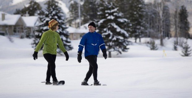 "Snowshoeing at Fernie Alpine Resort"