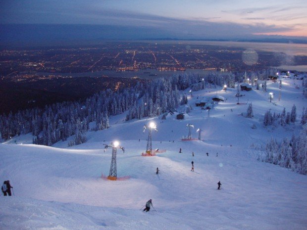 "Snowshoeing at Grouse Mountain"