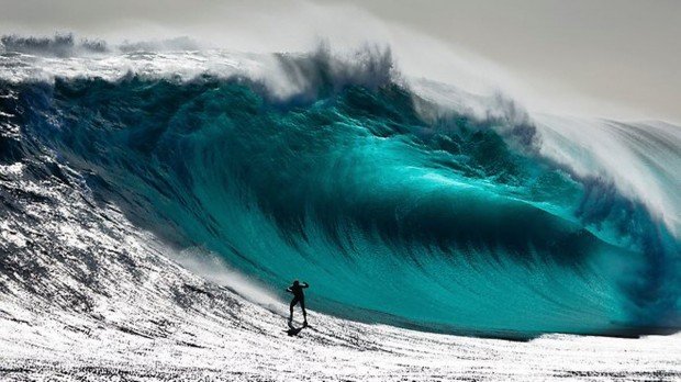 "Surfer at Harvey's Little Point"