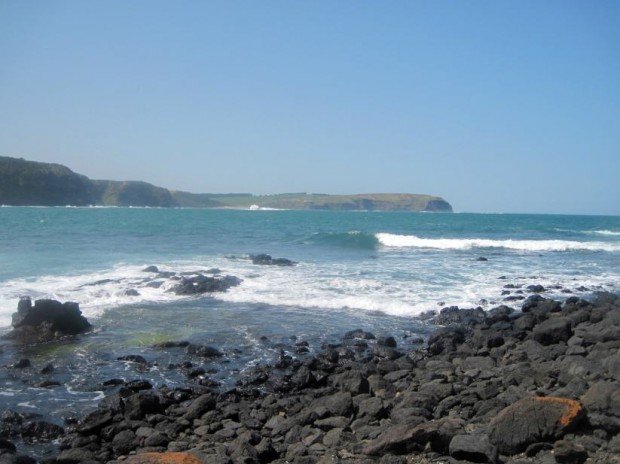 "Surfing at Cape Schanck"