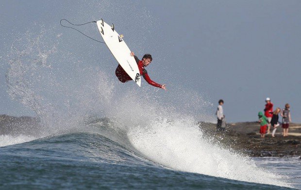 "Surfing at Port Hacking River"