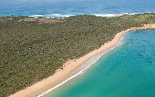 "Surfing at Portsea Back Beach"