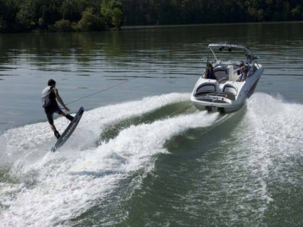 "Wakeboarding at Port Hacking River"