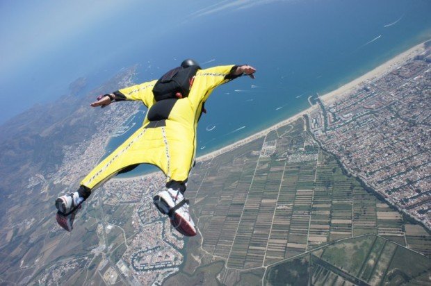 ''Wingsuit Flying in Spain''