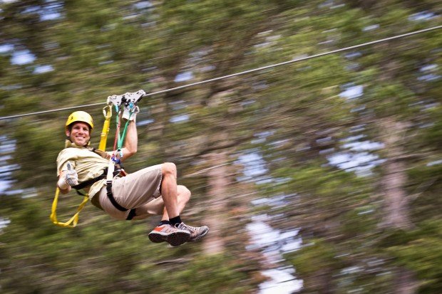 "Ziplining at Angel Fire Resort"
