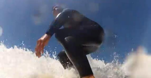 "Surfing Second Reef, Mornington Peninsula"