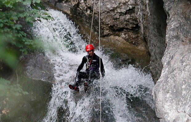 "Canyoning moments in Windischgarsten"