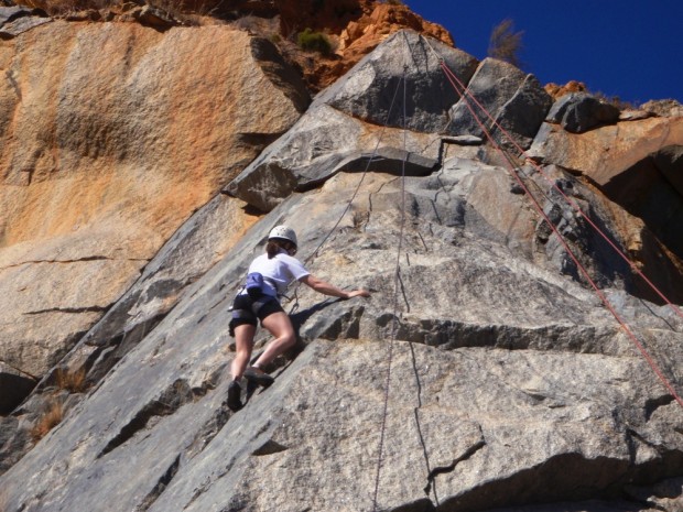"Rock Climbing at Stathams Quarry Australia"