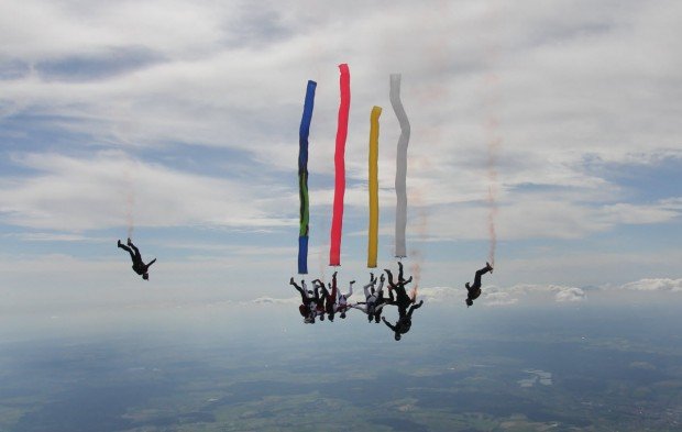 "Freeflying on the head in Germany"