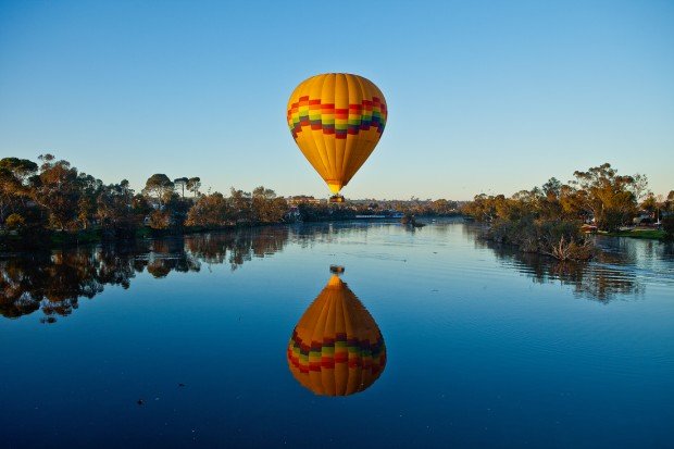 "Hot Air Balloning over Avon Valley Australia"