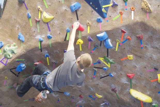 "Indoor Rock Climbing at X-TREME Rock Climbing Center"