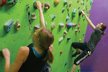 "Indoor Rock Climbing in Westway Sports Centre"