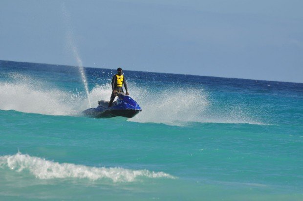"Jet Skiing at Miami Beach"
