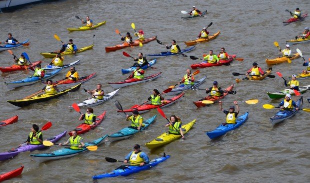 "Kayaking at River Thames"