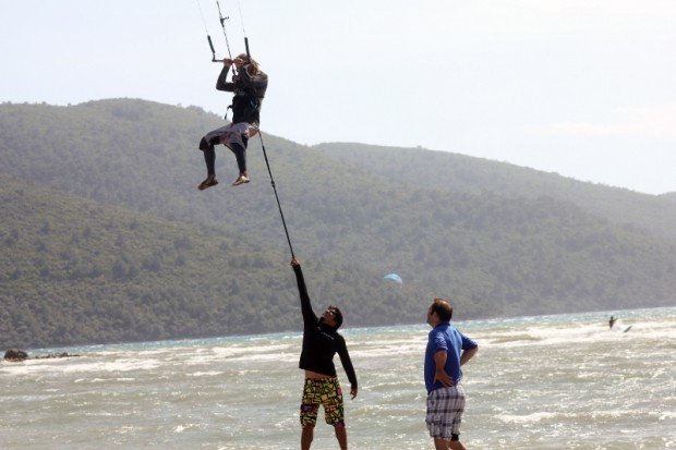 "Kitesurfing in Gökova Bay"