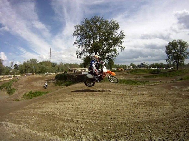 "Motocross in MX track Bad Fischau"
