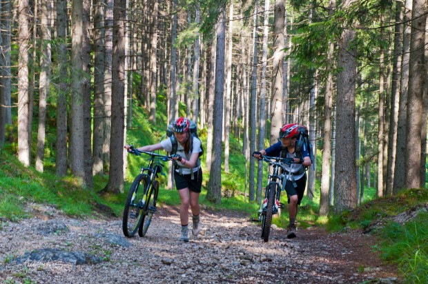 "Mountain Biking the Dolomiti Lagorai Bike Tour stage 3"