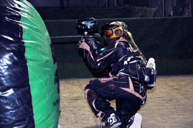 "Paintball game in Berlin Spandau"