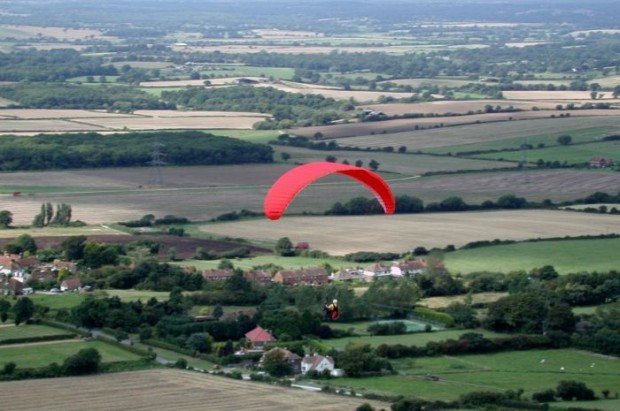 "Paragliding from Devil's Dyke"